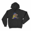 Jeffy Sitting Cartoon Hoodie Black